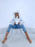 White VIENTOŅA bodysuit with high collar H73